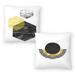 Geometric Art 22 and Geometric Art 2 - Set of 2 Decorative Pillows