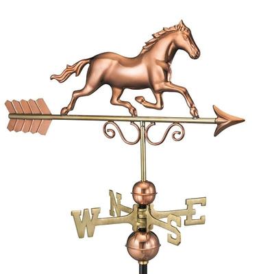 Galloping Horse Weathervane - Polished Copper by Good Directions