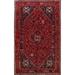 Vintage Tribal Geometric Shiraz Persian Area Rug Hand-Knotted - 7'2" x 10'8"