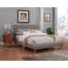 Porch & Den Hindon Dark Grey Upholstered Platform Bed