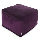 Majestic Home Goods Indoor Villa Velvet Ottoman Pouf