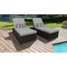 Barbados Wheeled Chaise Set of 2 Outdoor Wicker Patio Furniture