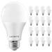 Luxrite A19 LED Light Bulbs 100W Equivalent Dimmable, 1600 Lumens, Enclosed Fixture Rated, Energy Star, E26 Base 16-Pack