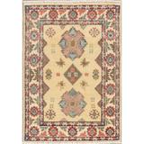 Kazak Oriental Pakistani Hand Knotted Wool Traditional Area Rug - 2'11" X 2'0"