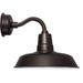 12" Oldage LED Sconce Light with Chic Arm in Mahogany Bronze