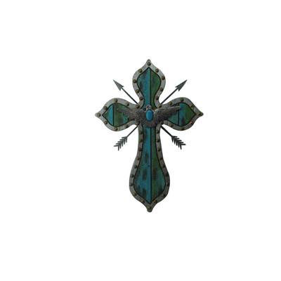 HiEnd Accents Thunderbird Arrow Turquoise Cross , 22x16
