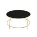 Llewellyn Contemporary 36-inch Glass Top Round Coffee Table by Furniture of America