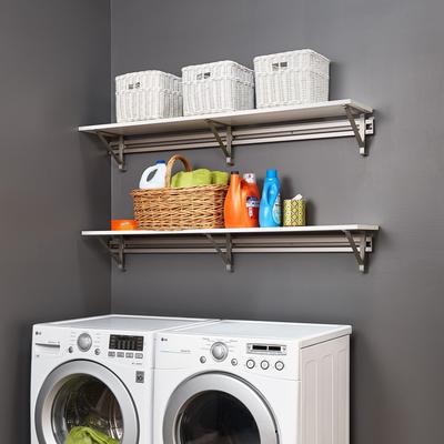 Arrange a Space LDS Double-Shelf Laundry Room Organizer System