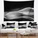 Designart 'Glittering Silver Pattern' Abstract Wall Tapestry