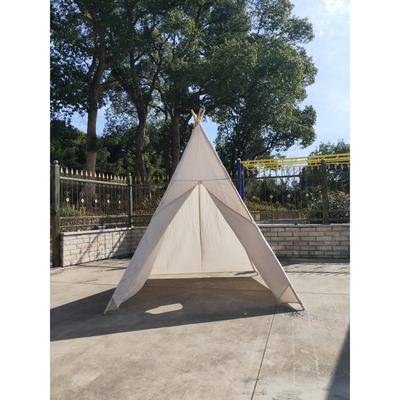 8 Ft Super Large Kid's Teepee Tent for Indoor And Outdoor- Off White - 1pc