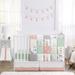 Sweet Jojo Designs Coral and Mint Woodsy Collection 4-piece Bumperless Crib Bedding Set