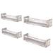 Wallniture Utah Wood Wall Shelves for Book and Toy Storage (Set of 4)