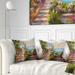 Designart 'House near the Sea' Landscape Printed Throw Pillow