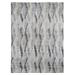 Shahbanu Rugs DIMENSIONAL CURTAINS Gray Silk With Textured Wool Hand Knotted Rug (9'0" x 12'0") - 9'0" x 12'0"