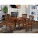 East West Furniture Dining Room Table Set Includes a Rectangle Table with Butterfly Leaf and Dining Chairs (Pieces Options)