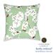 Laural Home kathy ireland® Small Business Network Member Retro Floral Mint Decorative Throw Pillow - 18x18