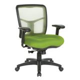 Breathable Mesh Back Office Chair with Upholstered Fabric Seat
