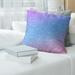 Ombre RPG Pattern with Blue Throw Pillow