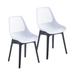 Porthos Home Moe Dining Chairs Set of 2, Sturdy Plastic Shell And Legs