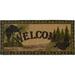 Cozy Cabin Forest Welcome Accent Rug 20"x44"