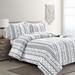 Lush Decor Hygge Stripe 3 Piece Quilt Set