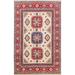 Geometric Kazak Oriental Wool Area Rug Hand-knotted Traditional Carpet - 5'0" x 7'2"