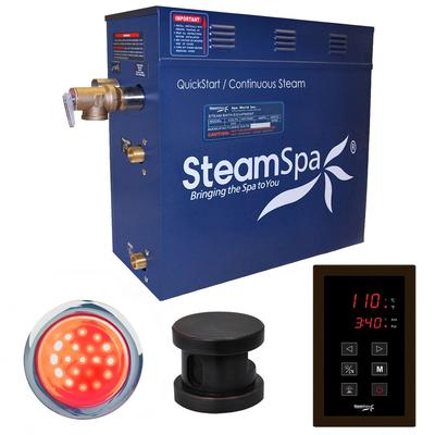 SteamSpa Indulgence 9 KW QuickStart Steam Bath Generator Package in Oil Rubbed Bronze