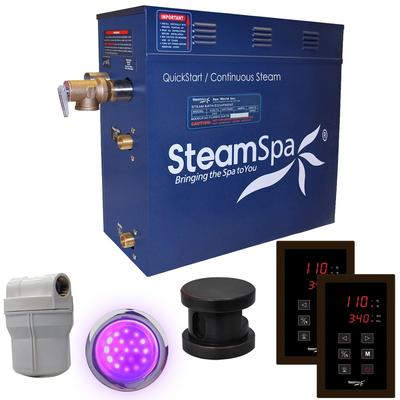 SteamSpa Royal 7.5 KW QuickStart Steam Bath Generator Package in Oil Rubbed Bronze