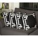 Geometric Greek Key Decorative Throw Pillow Cover Set (Set of 4)