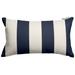 Majestic Home Goods Indoor Outdoor Vertical Stripe Small Decorative Throw Pillow 20 X 12