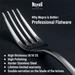 Due Ice Oro 5-piece PVD Titanium Coated Stainless Steel Flatware Set