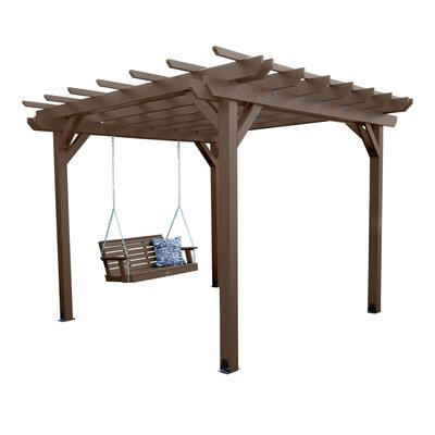 Highwood Bodhi Pergola (10x12) and Weatherly Swing Set 5ft