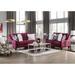 Soll Transitional Purple Chenille 2-Piece Living Room Set by Furniture of America