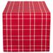 Design Imports Holly Berry Plaid Table Runner (0.25 inches high x 14 inches wide x 72 inches deep)