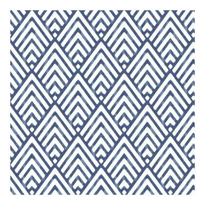 NuWallpaper Arrowhead Deep Blue Peel & Stick Wallpaper - 216in x 20.5in x 0.025in