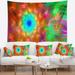 Designart 'Amazing Multi Color Petals Dandelion' Floral Wall Tapestry