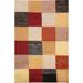 Modern Checkered Gabbeh Kashkoli Oriental Area Rug Wool Handmade - 3'1" x 4'5"