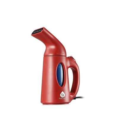 Pursonic Portable 130ml Handheld Fabric Fast Heat-up Powerful Garment Clothes Steamer, Red