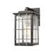 Elk Home Brewster Matte Black Glass 1 Light Outdoor Wall Sconce