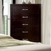 Hoss Contemporary Espresso 5-Drawer Chest by Furniture of America