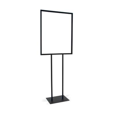 Econoco Bulletin Sign Holder with Flat Base, 22" x 28", Black