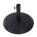 Sunjoy Universal 33 lb. Black Heavy Duty Cement Filled Patio Umbrella Base - 17.9 inches dia. x 12.8 inches H