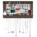 Jewelry Stand Wall Mounted Shelf With Detachable Bracelet Bar