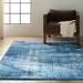 Calvin Klein River Flow Contemporary Abstract Blue Area Rug