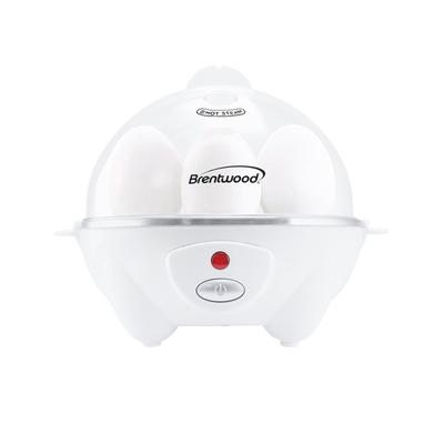 Brentwood Electric 7 Egg Cooker with Auto Shut Off in White