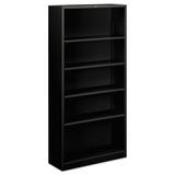 HON 5-shelf Metal Black Bookcase