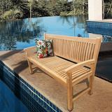 Seven Seas Teak El Mar Teak Wood Outdoor Patio Bench, 5 Foot