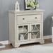 Luccas Transitional Antique White 32-inch Wood 2-Shelf Hallway Cabinet by Furniture of America