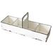 Foreside Home & Garden White Rustic Enamel Slotted Decorative Tray - 5x16.5x6.5