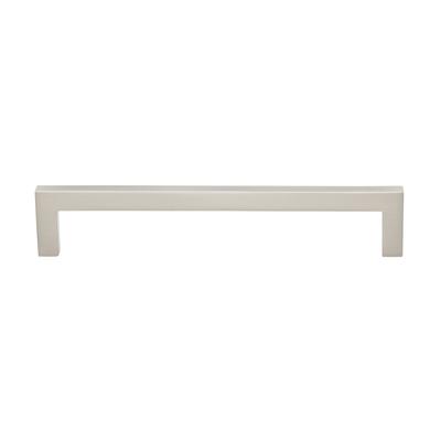 Gliderite 6-5/16 in. CC Solid Square Cabinet Bar Pull Handle Satin Nickel (Pack of 10 or 25)